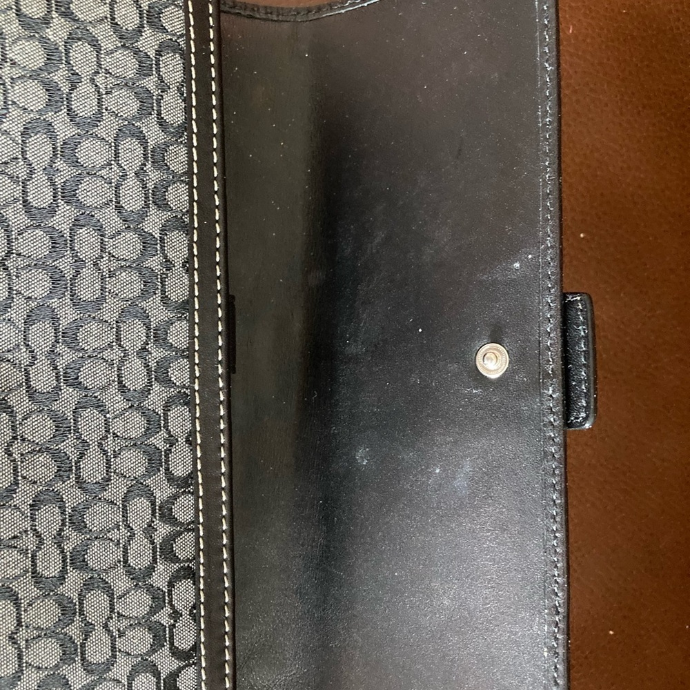 Authentic Coach Monogram Black Wallet - image 4